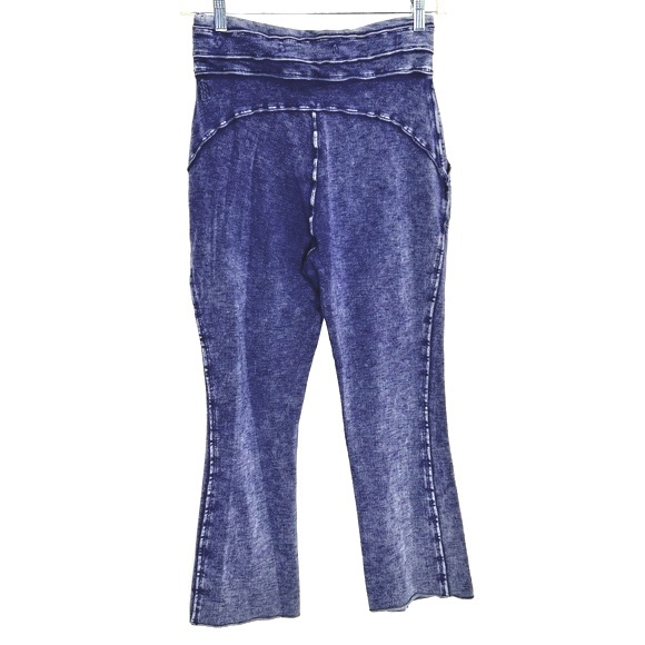 Free People Movement blue pull on sweatpants bootcut size medium - Picture 8 of 8
